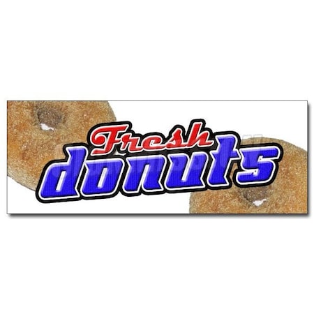 Signmission DONUTS DECAL sticker hot donut doughnut shop holes fresh bakery glazed, D-12 Donuts D-12 Donuts